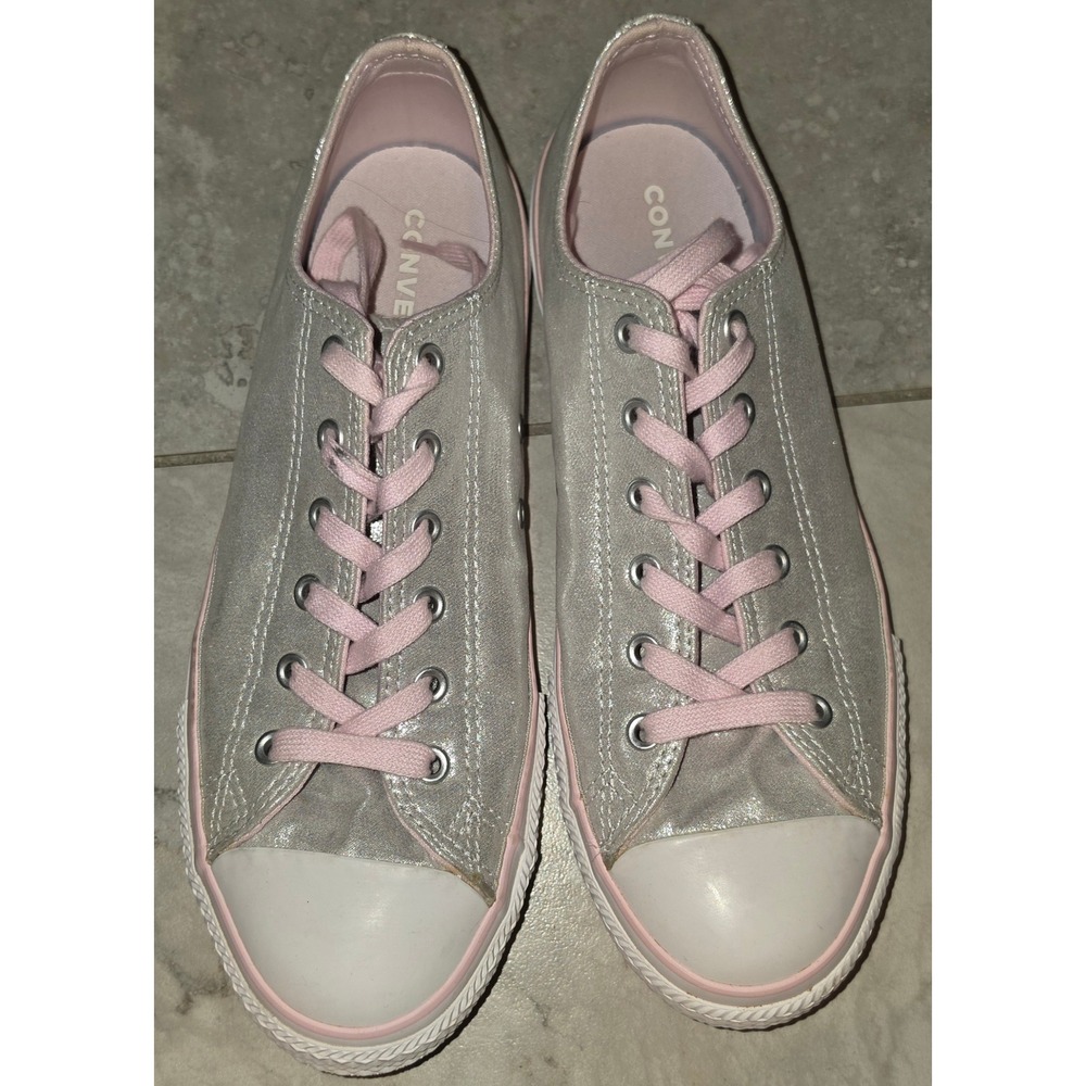 Converse Chuck Taylor All Star Low 'Mouse Pink Foam' Metallic Juniors 6 W 7.5
